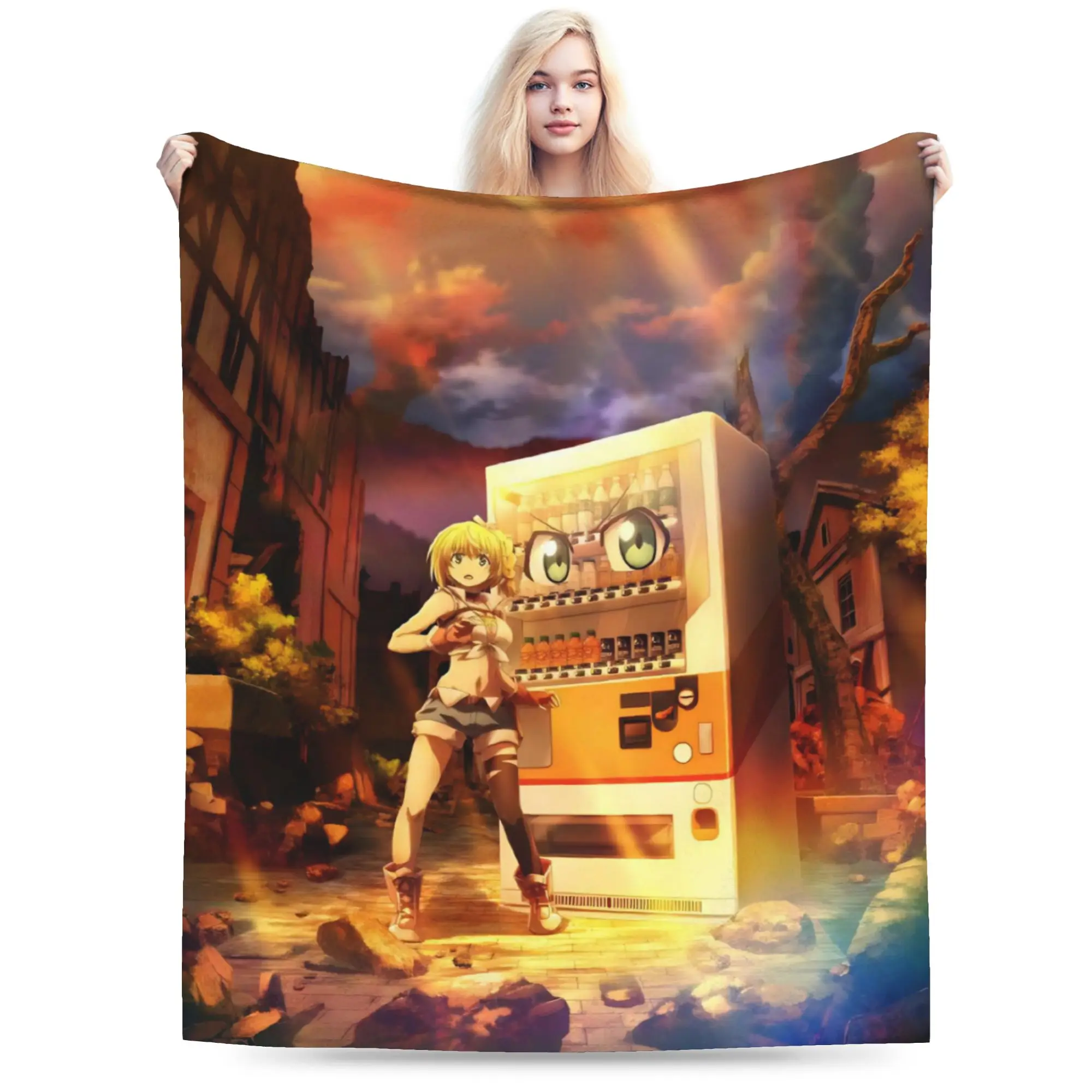 Reborn As A Vending Machine Blanket Multiple Sizes Soft and Lightweight  Throw Blankets for Couch Sofa and Bed
