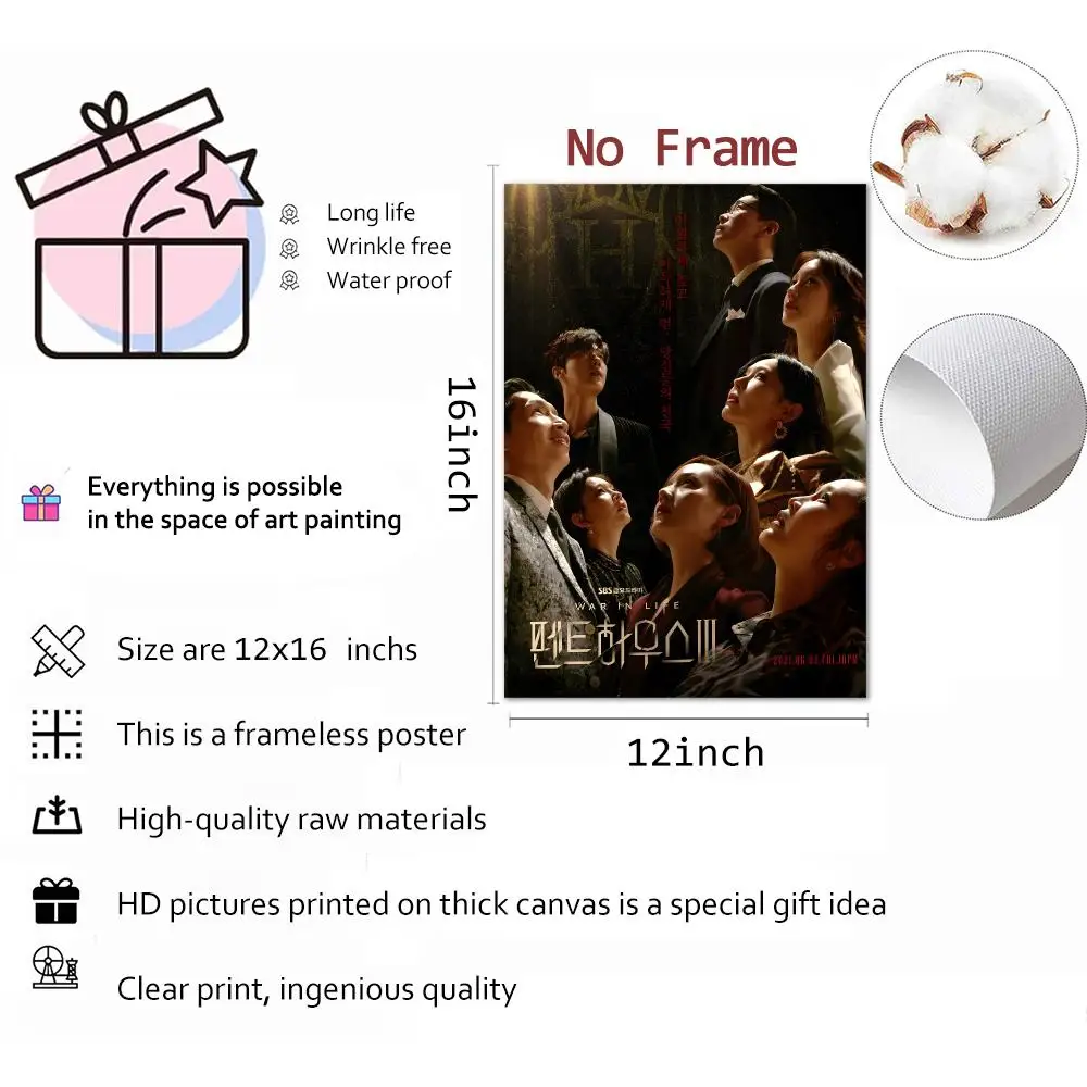 The Penthouse Drama Series Painting Calligraphy Wall Art Mural Living Room Canvas Decor Gifts