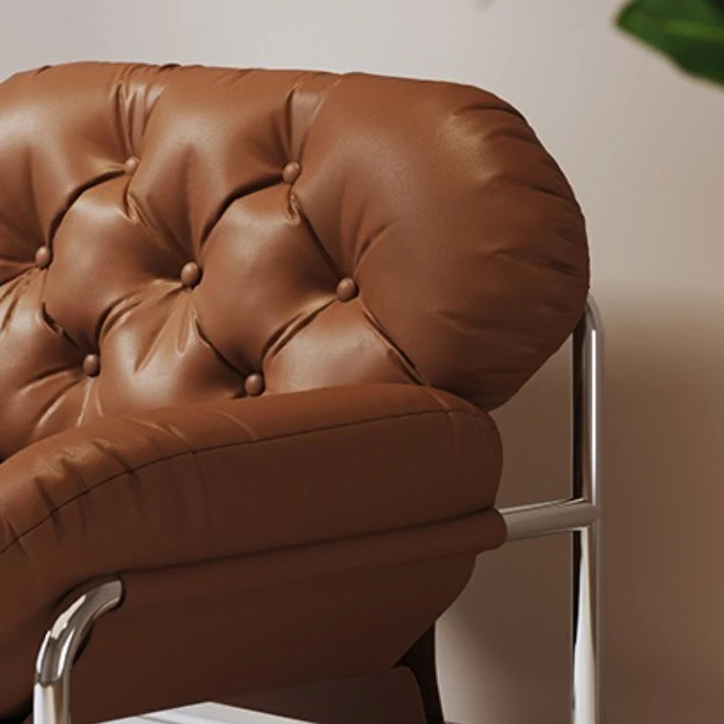 أرائك منزلية بسيطة للترفيه كسول للإقامة المنزلية أرائك فيلا مريحة أثاث من الجلد الصناعي الحديث O Sofá MHSF