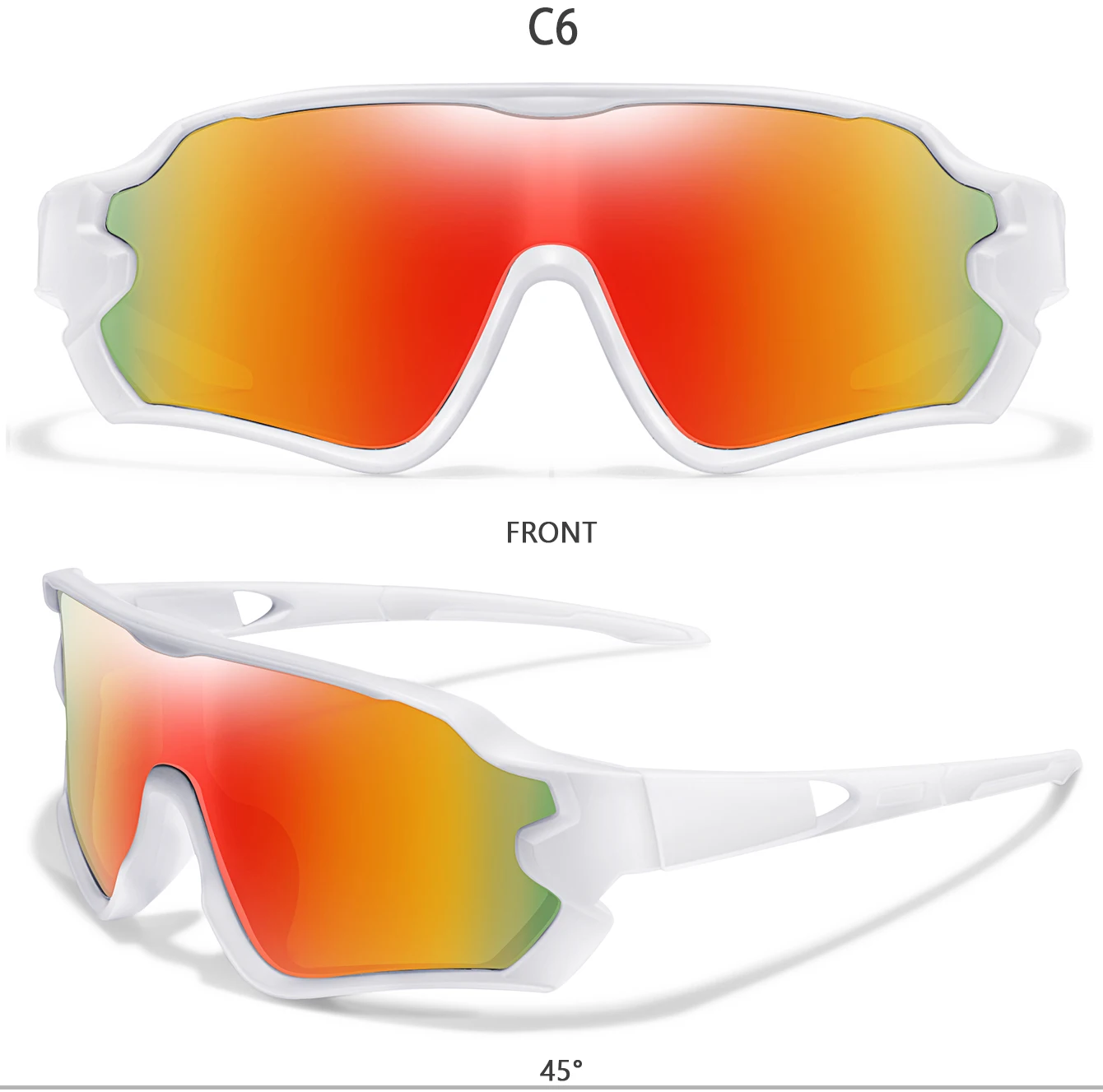 9-15 Jahre alte Kinder Radfahren Sonnenbrillen Jungen und Mädchen Outdoor-Sport Reiten UV400 Campingbrille Angeln Fahrrad Kinder Brillen – Detail 13