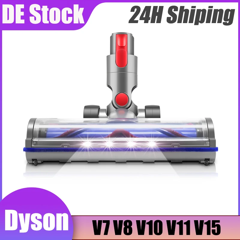 Aggiornato Per Dyson V7 V8 V10 V11 V15 Azionamento Diretto Spazzola Testa Ugelli Aspirapolvere Parti Sostituibili Luci Anti Emmettanti Capelli