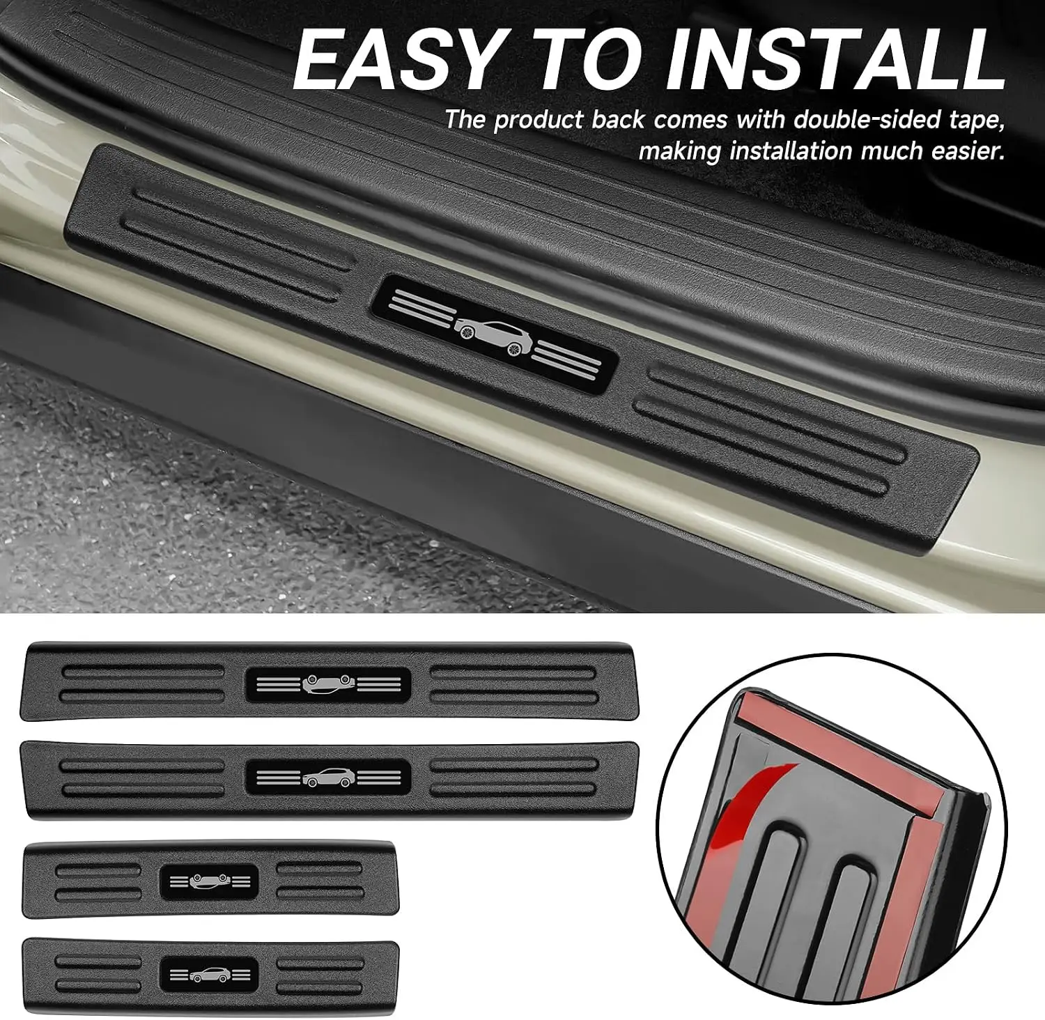 For Mazda 2023-2025 2026 CX50 CX-50 Accessories Matte Black ABS Plastic Material Automobile Door Entry Guards
