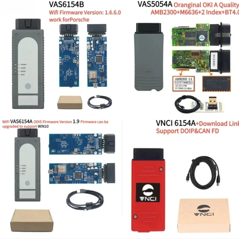 OBD2 VAS6154B/VAS6154A/VAS5054A/VNCI6154A and Original OKI 5054A 7.2.1 Keygen Bluetooth AMB2300 5054 Full Chip Support UDS Tool