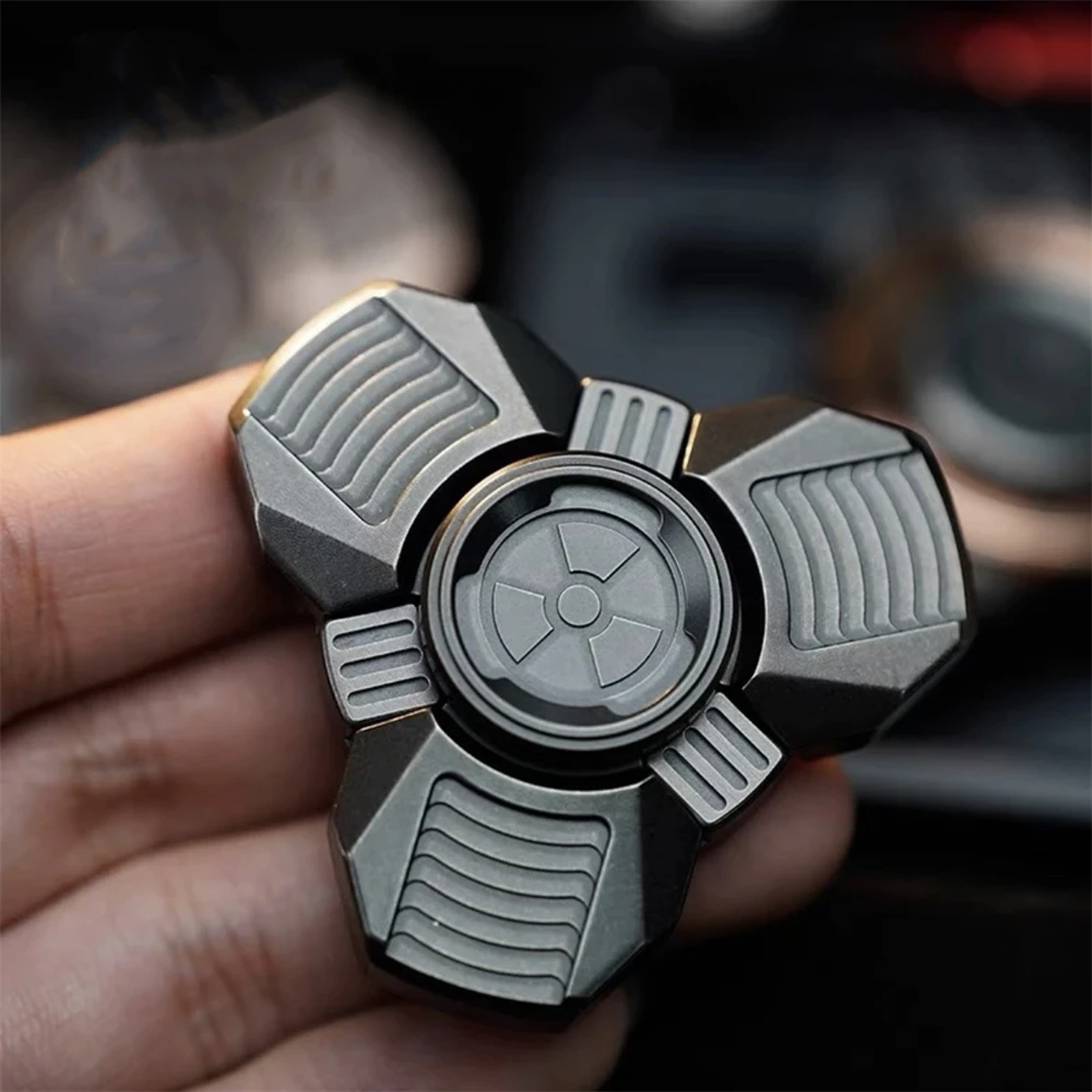 Centrale électrique nucléaire, armure ouverte, Fidget Spinner en acier inoxydable, jouets coulissants EDC, Anti-Stress, Spinner à main, jouets sensoriels tdah