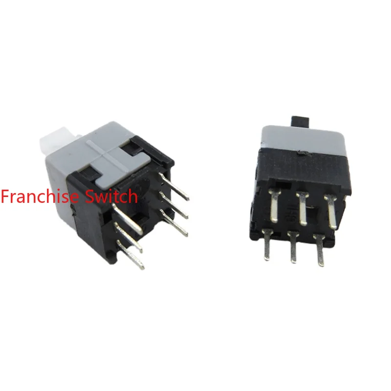 10PCS  HIGH QUALITY SELF-LOCKING SWITCH 8.5*8.5MM WITH  AND WITHOUT  KEY 