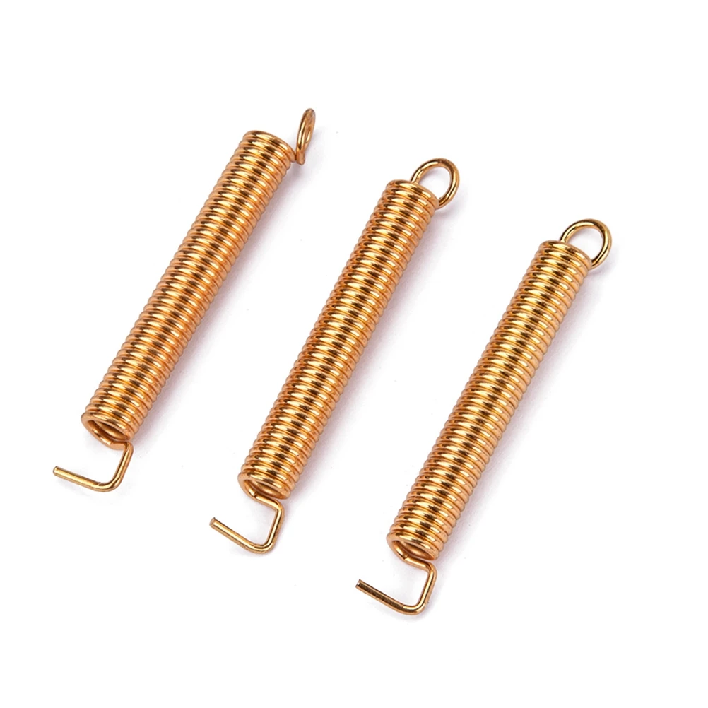 

3 pcs Electric Guitar Tremolo Springs Gold Plated Stainless Steel Durable Non-Corrosive For St Easy Install