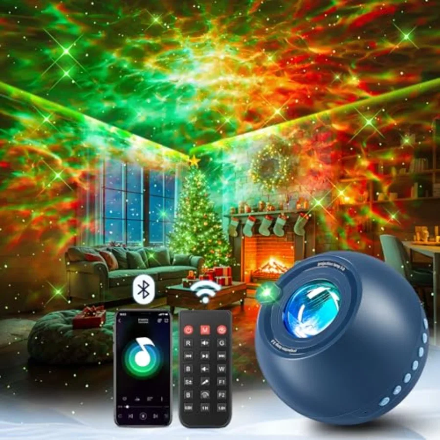 

Galaxy Projector Teenage Boy Gifts for Teen Boys, 15 Colors+15 White Noises Star Projector Night Light Galaxy Light, Remote Blu