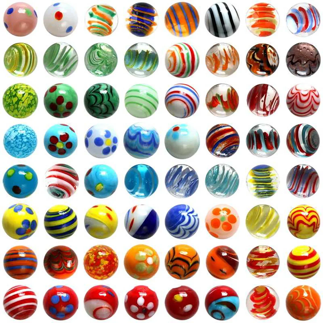 1Set 16-18mm Solid Color Glass Balls Crystal Ball Decoration Fish Tank Balls Children's Toy DIY Game Art Pieces