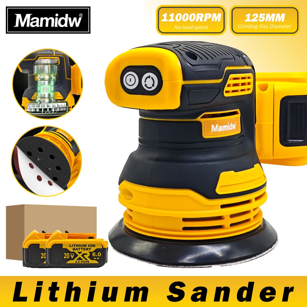 

Бесщеточный двигатель, беспроводной трековый шлифовальный станок, деревообрабатывающий шлифовальный станок для полировки металла, аккумулятор Dewalt 20 В