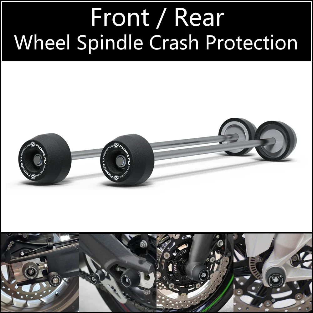 

Front Rear wheel Spindle Crash Protection For Ducati Monster 821 / Dark / Stripe / Stealth / 2013-2020