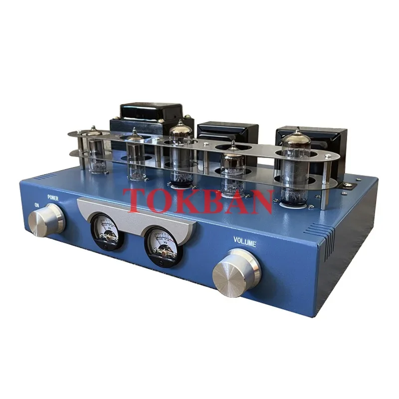 Imagem -04 - Tokban Vacuum Tube Amplificador Kit Faça Você Mesmo Áudio Bluetooth 5.0 vu Merer 2-channel Amp Hifi Classe a 3.5w 6n2 6p1