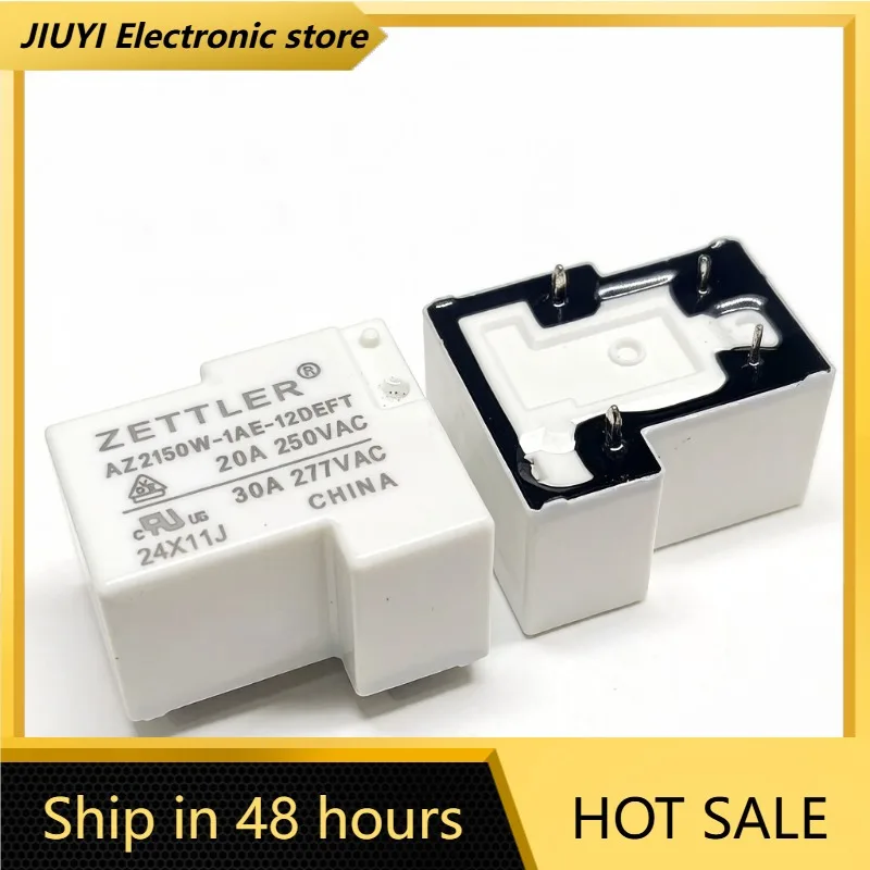 New 1pcs/lot AZ2150W-1AE-12DEFT DC12V 4Pin 30A SPST High Current PCB Power Relay 277VAC
