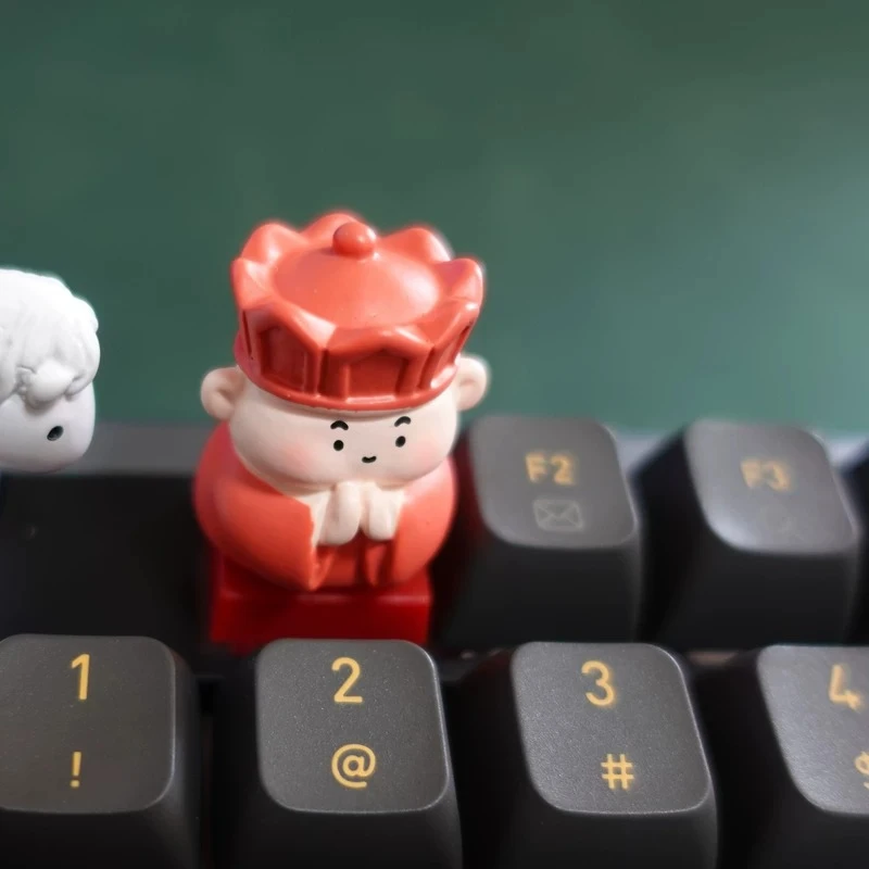 New Anime Figure Tang Priest ‌Pendragon Cute Personalized Creativity Single 3D Stereo Resin Advanced Keycaps Mechanical Keyboard