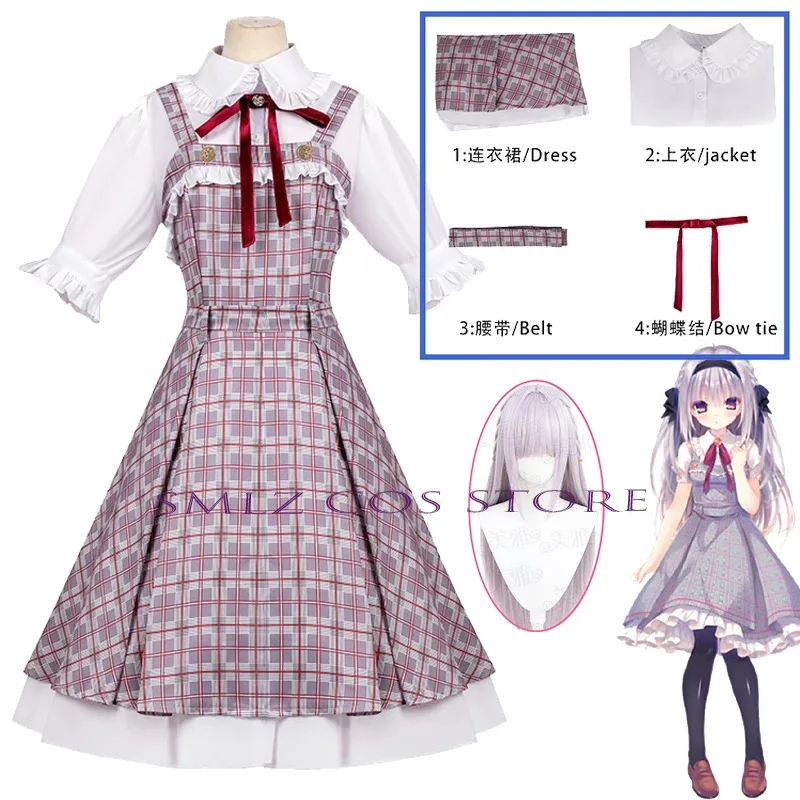 

Game Manakashi Cosplay Costume Honjo Manami Cosplay Cute Dress Wig Suit Halloween Carnival Uniform for Woman Girl