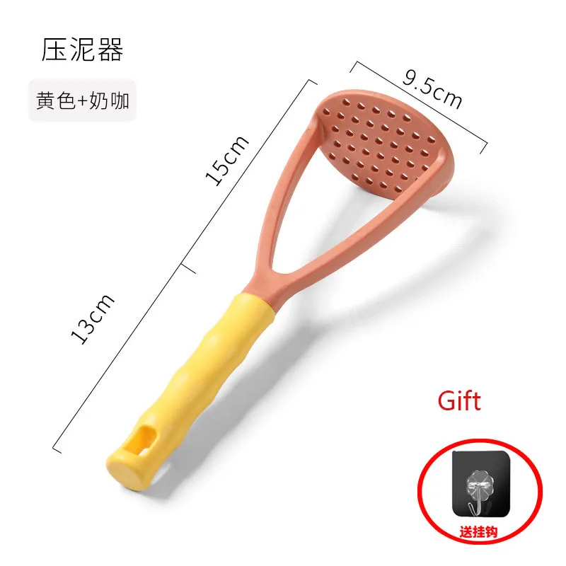 PP 누르면 감자 사수기 Ricer 퓌레 주스 메이커 감자 푸셔 부드러운 으깬 감자 분쇄기 과일 도구 주방