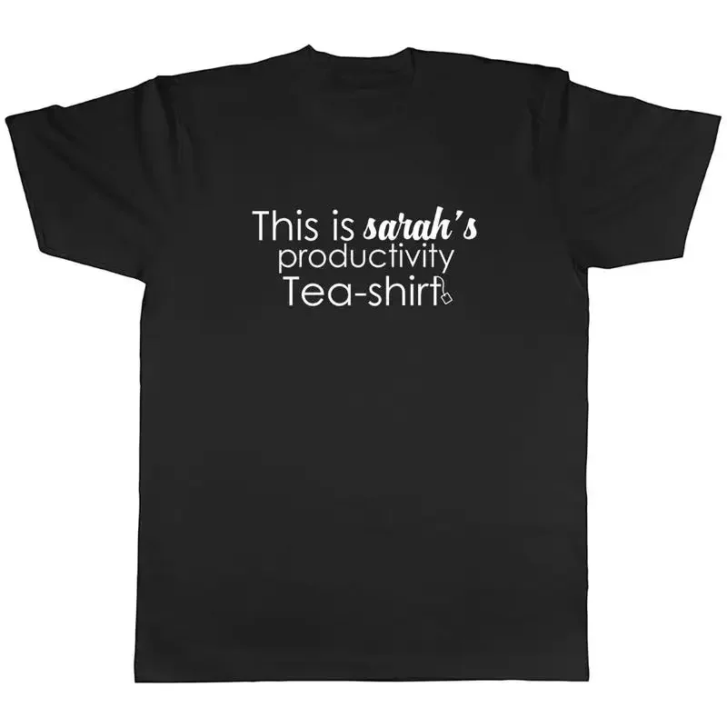 Personalised Producivity TeaShirt Mens Unisex TShirt Tee