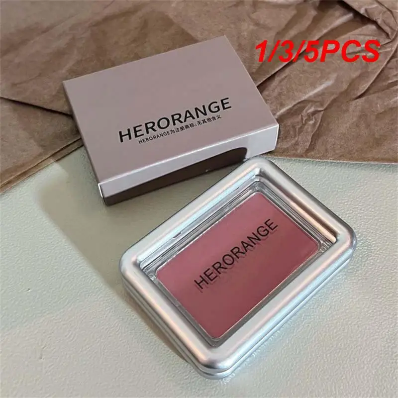 1/3/5PCS Natural Blush Use One More Plate Available In Multiple Colors Blush Facial Makeup Monochrome Blush Easy To Carry