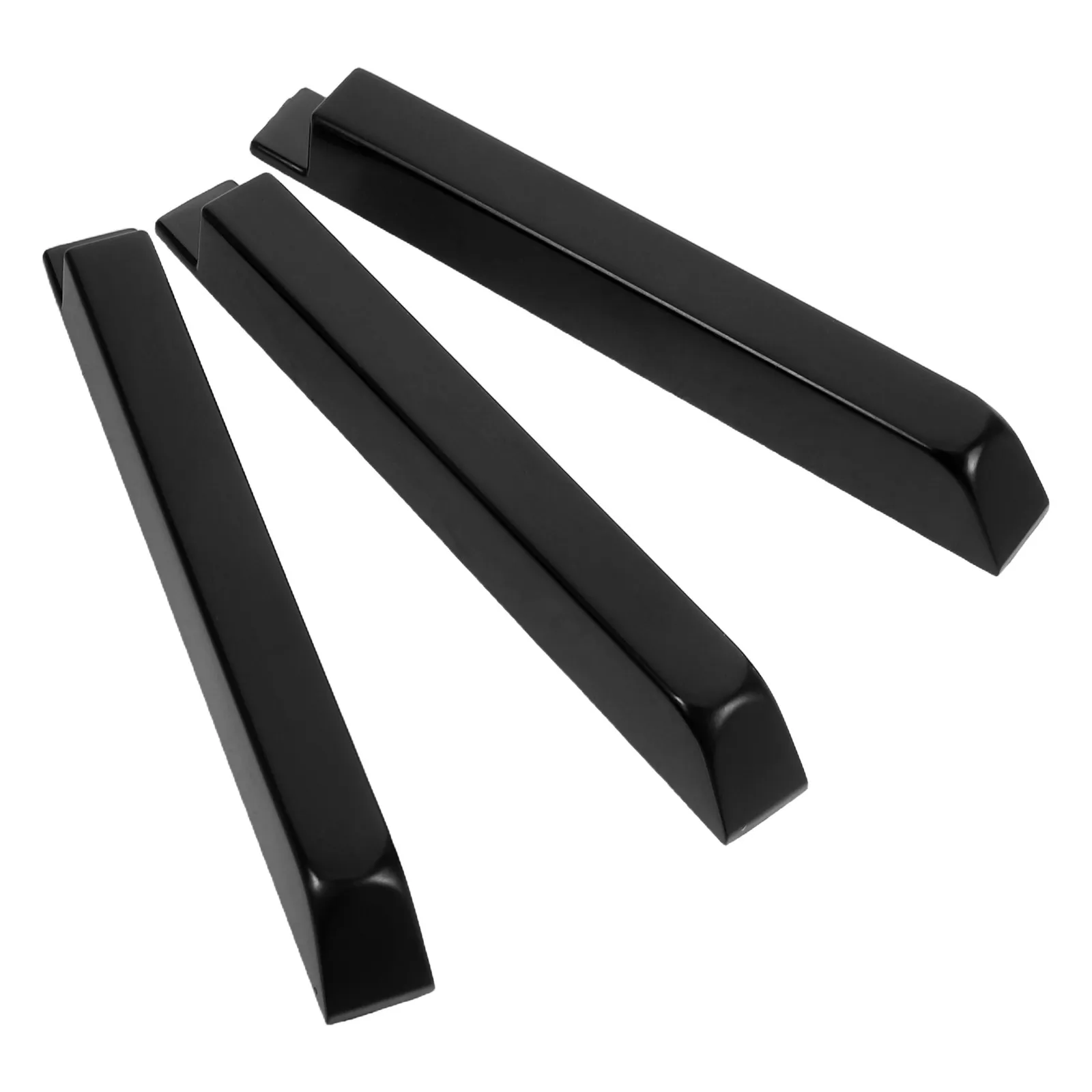 3Pcs Piano Keys Replacement Glossy Black Plastic Keytops Easy Install Piano Keyboard Key Repair Parts for Restoration