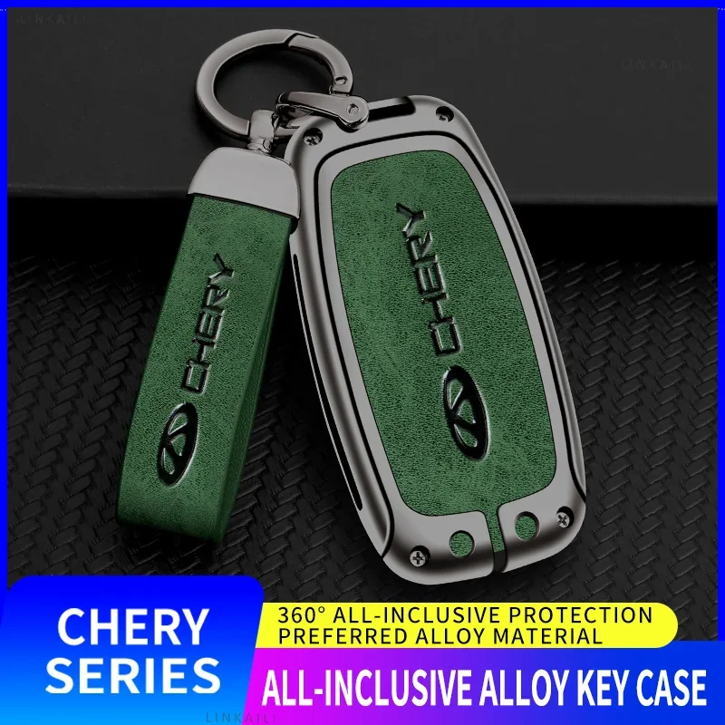 

Zinc Alloy Car Key Case Cover for Chery Tiggo 8Pro 7Plus Arrizo8 Omenda Remote Control Keychain Keyless Interior Accessories