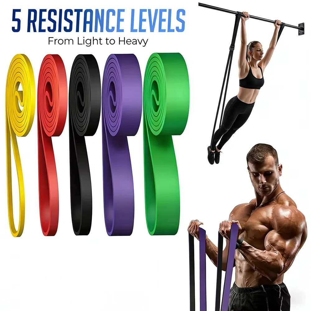 7 Levels Heavy-Duty Resistance Band Agility Training Workout Gym Equipment Yoga Pilates Accessories Rubber Band Home Gym