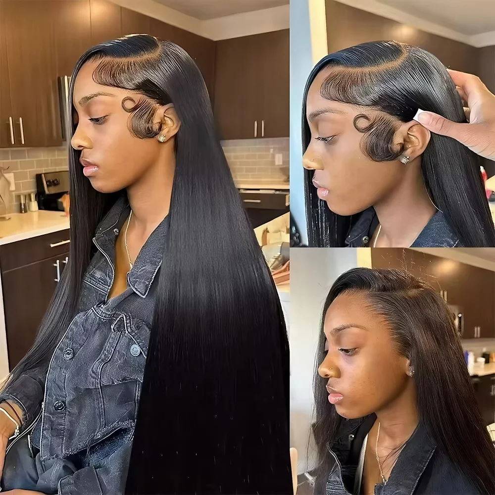 مخفي حزام الرباط شعر مستعار 360 كامل الدانتيل شعر مستعار مستقيم الشعر البشري Hd 13X4 الدانتيل الباروكة الأمامية غلويليس 5x5 إغلاق قبل قطع الباروكات #2