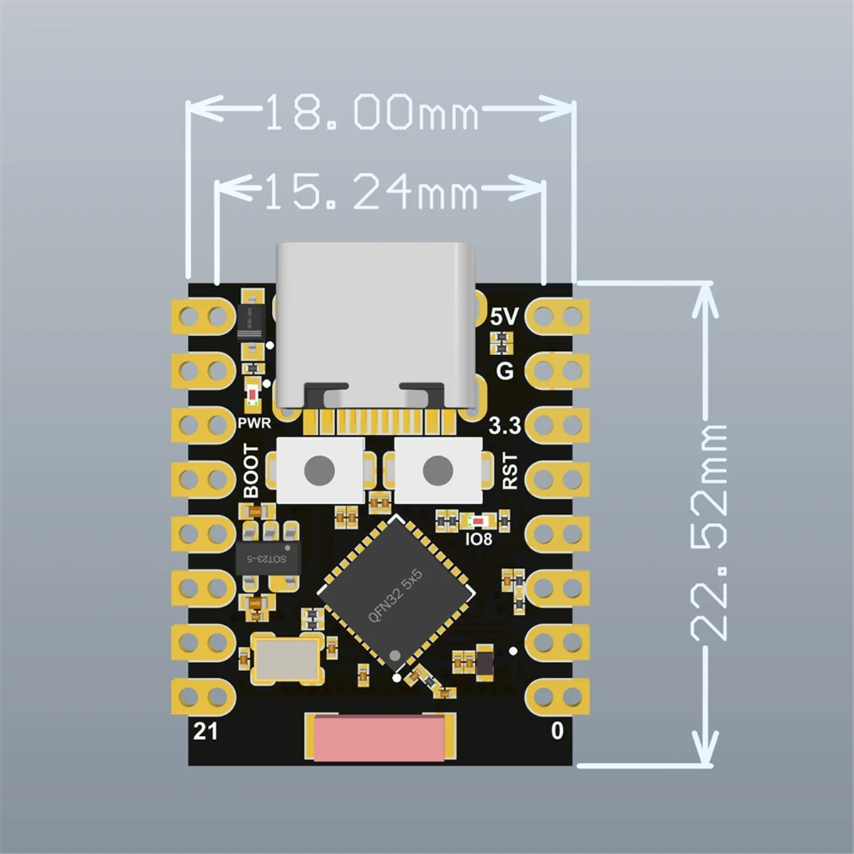 AT87-ESP32-C3 Development Board ESP32 SuperMini Development Board ESP32 Development Board WiFi Bluetooth