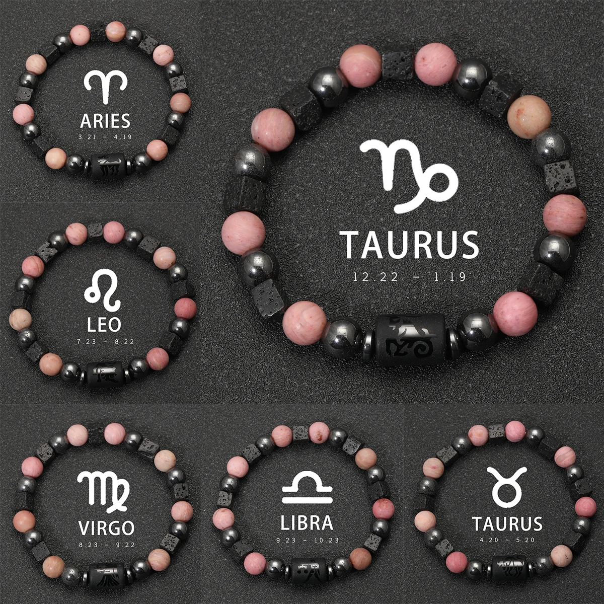 12 Zodiac Sign Brac… - image