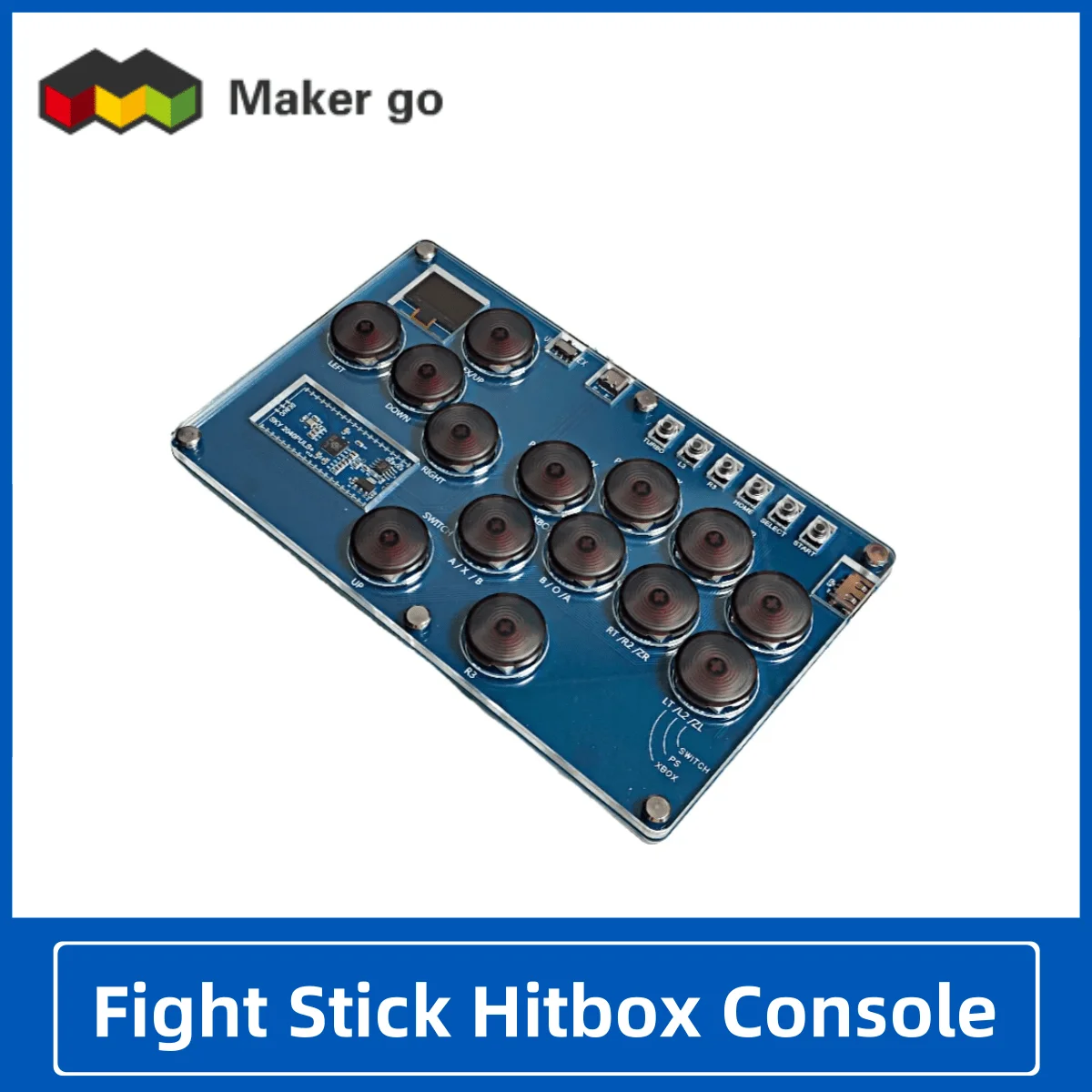 Durável Arcade Luta Stick Controlador de Jogo, Joystick, Hitbox Console para PC, Switch, PS3, PS4, Hot-Swap, 14 Teclas