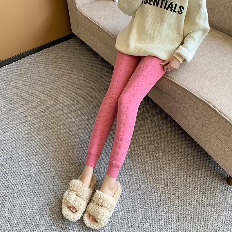 

Утолщенные зимние брюки с высокой талией, женские термобрюки, внутренние самонагревающиеся базовые многослойные брюки TT303