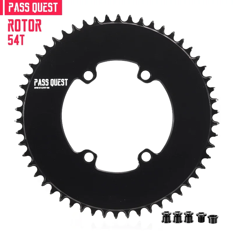 PASS QUEST 110BCD smal breed kettingblad voor rotor AERO crankstel 40T-60T rond weg zwart 9-12 versnellingen kinnenwiel - afbeelding 1