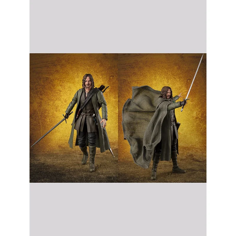 100% оригинал Bandai S.H.Figuarts Арагон Володар колец Фелловство колец SHF Арагорн в наличии Индивидуальные игрушки