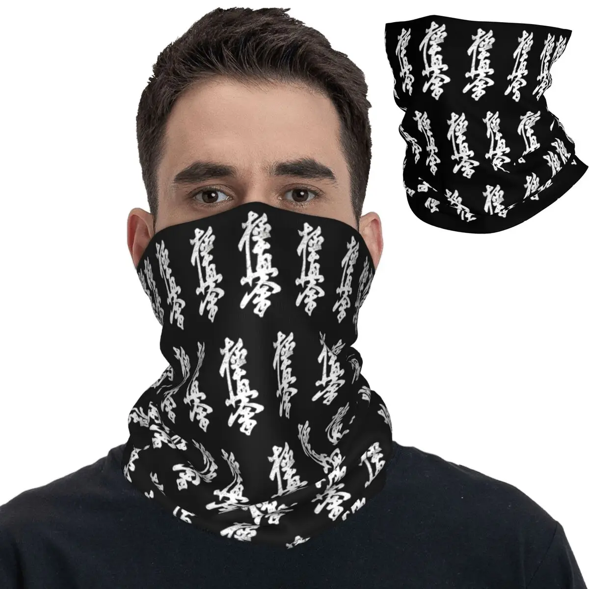 Kyokushin Karate Symbol Kyokushinkai Dojo Training Bandana Neck Gaiter Balaclavas Wrap Scarf Warm Cycling Hiking Unisex Adult