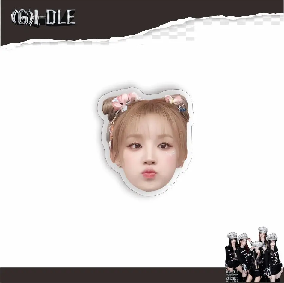 Kpop (G)I-DLE Phone Holder Kawaii Stretchable Phone Stand Self-adhesive YUQI MiYeon SOYEON Minnie Shuhua Cellphone Mount