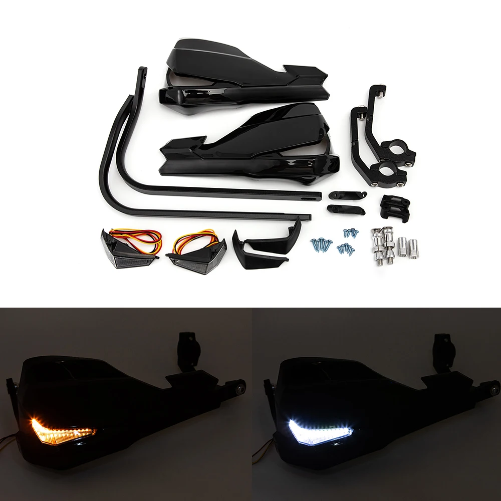 Maniglia del motociclo Paramani antivento con LED per BMW F800GS/R1200GS LC/ADV Include luci di segnalazione e lampada di marcia diurna