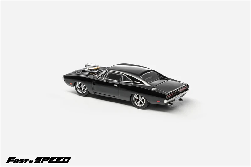 [PreSale] Fast Speed FS 1:64 1970 Charger R/T Black Dom's FNF Fast and Furious Diecast Model Car