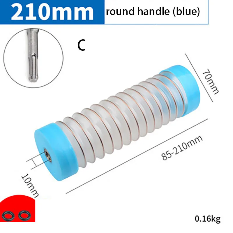 Electric Hammer Drill Dust Cover Hole Opener Dust Cover Silicone Durable Tool 110-210mm Drill Dustproof Dust Collector Tool