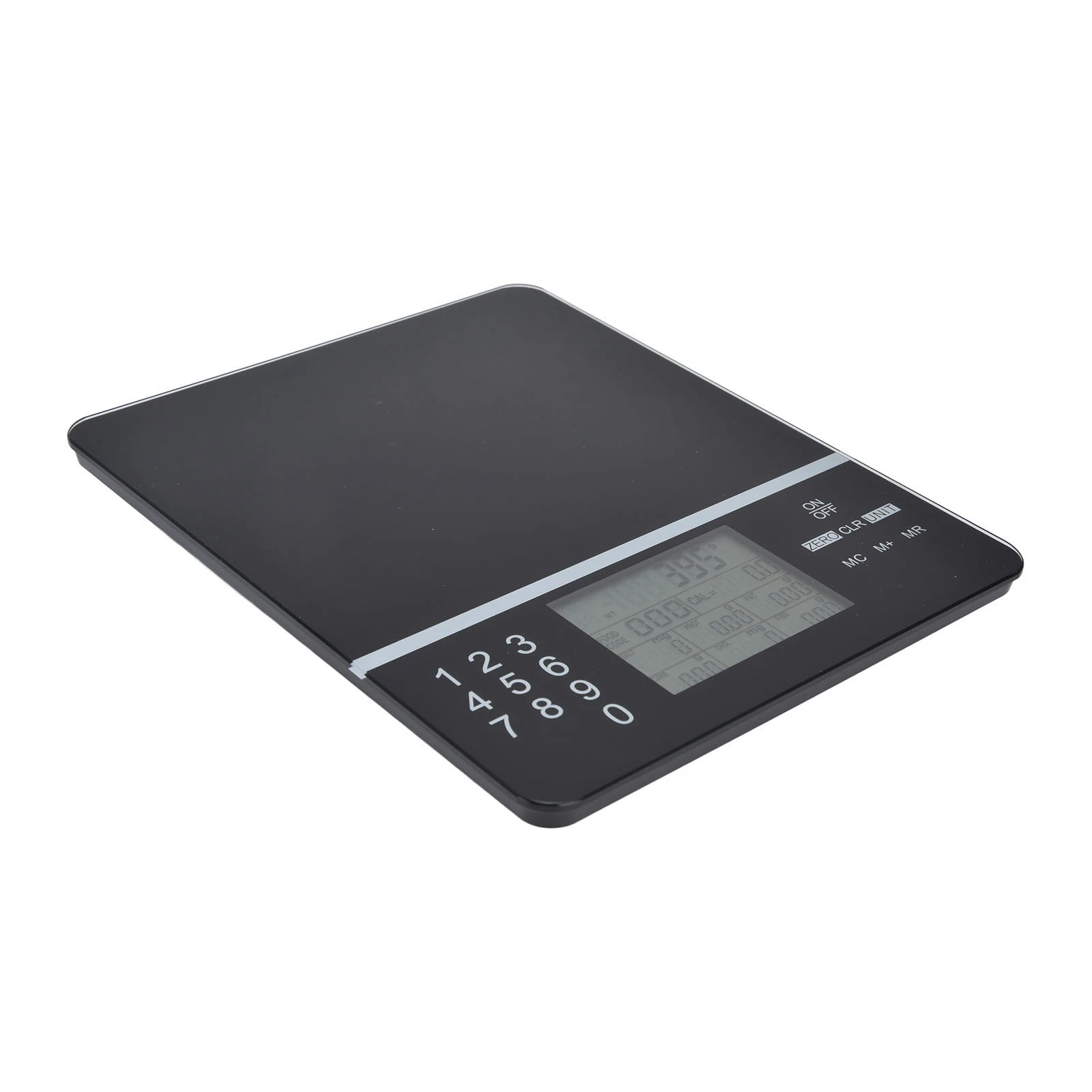 Escala De Cozinha De Alta Precisão com Display LCD, Cálculo De Nutrientes, Vidro Temperado, Fácil de Limpar, Cozimento De Cozinha