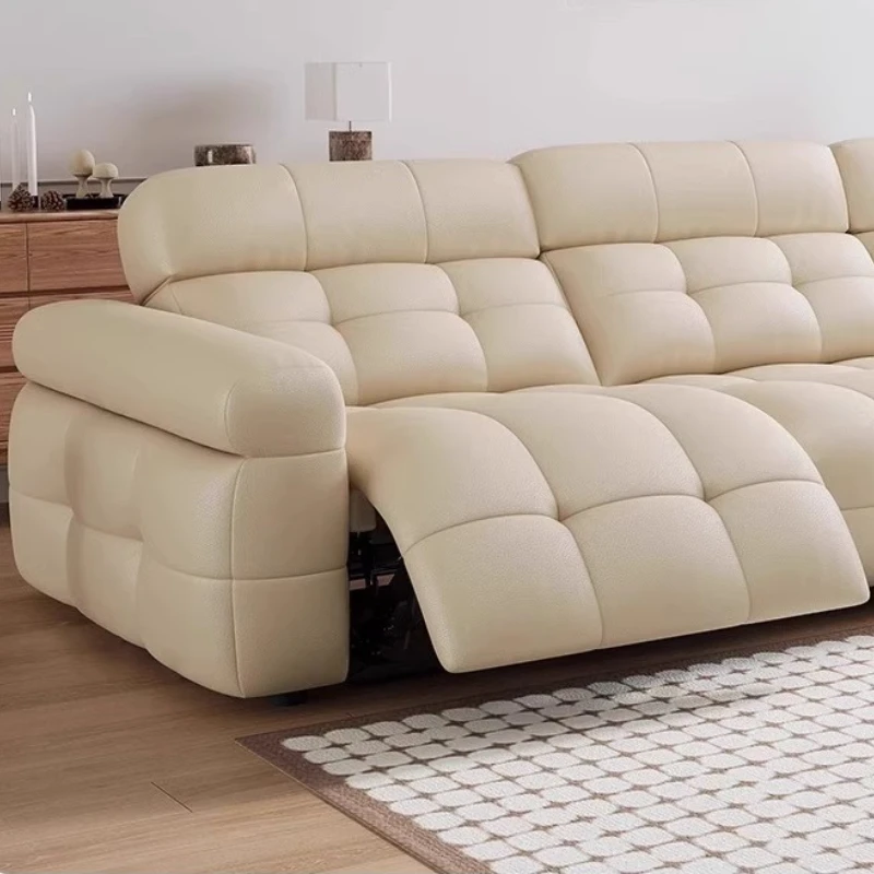 Leather Recliner Relaxing Sofa Sectional Lazy Electric Adult Home Armchair Couch Combined Bed Woonkamerbanken Sofa Furniture