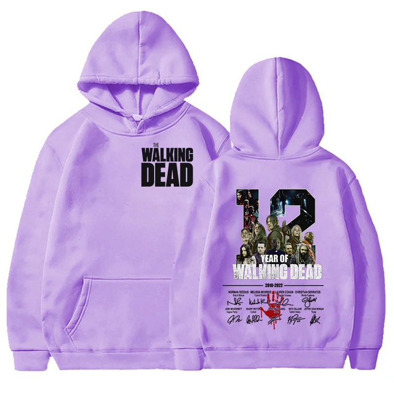 New Autumn And Winter Women Men Fashion Long Sleeve The Walking Dead Printed Hoodies Casual Loose Sweatshirt