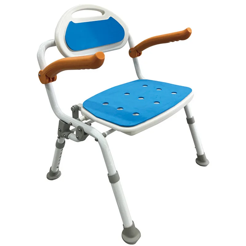 Стул для ванной комнаты для пожилых беременных женщин, складной стул для туалета и душа, нескользящий с подлокотником, табурет для душа