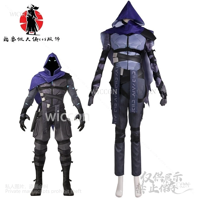 Anime Game Valorant Cosplay Omen Costume Halloween Christmas Carnival Suit For Adult Man Woman Fancy Outfits Clothes Customized