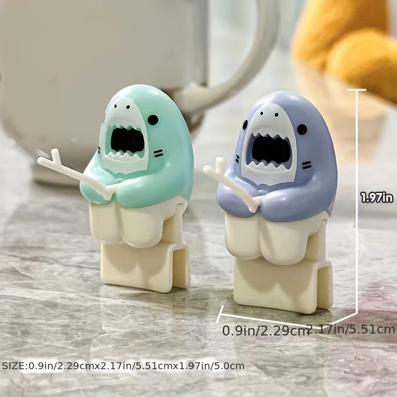 Little Shark Tea Infuser Shark Shaped Cup Edge Hanging Herbal Tea Bag Coffee Filter Diffuser Strainer Reusable Tea Accessories view 5