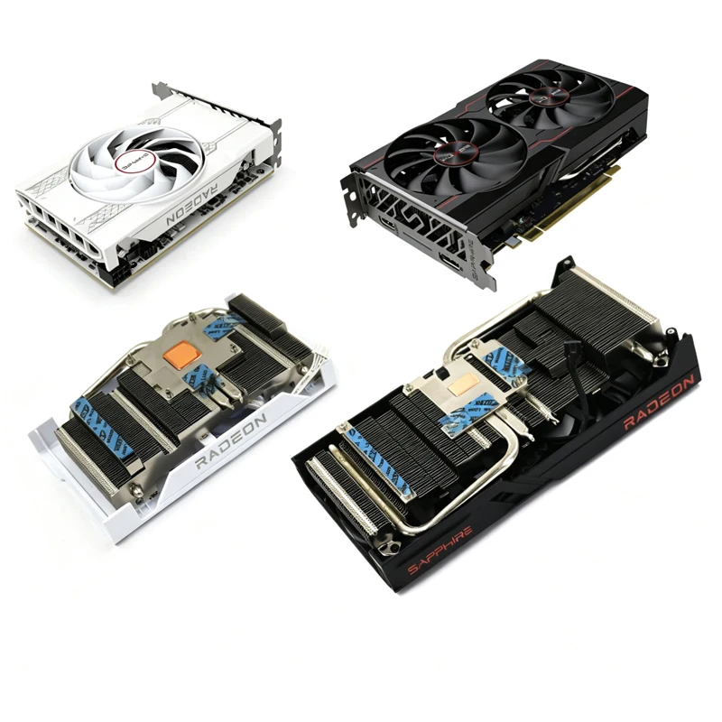 Brand‑New For SAPPHIRE RX6500XT PULSE Platinum & Polar Edition Graphics Card Replacement Cooling Heatsink Assembly