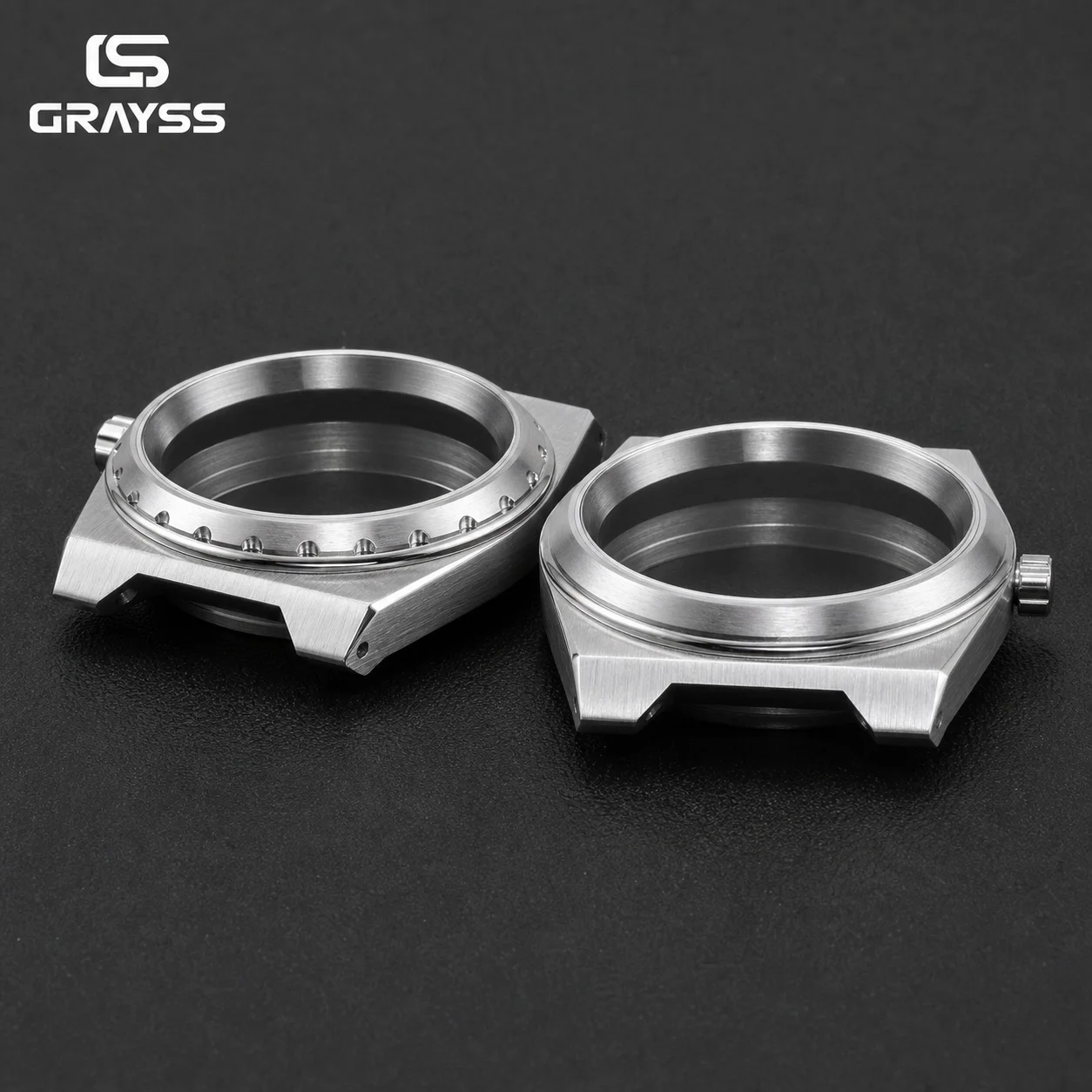 Grayss Neues integriertes gebürstetes Edelstahl-Uhrengehäuse mit Armband, 37 mm, für SKX NH35 NH36, Saphir, 20 atm, wasserdicht, Mod-Teile – Detail 7