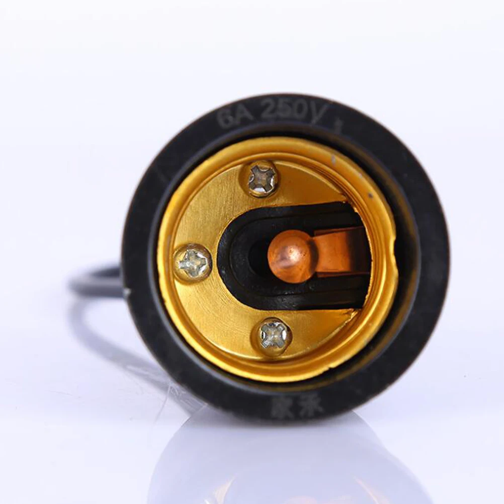 

10Pcs Waterproof E27 Screw Bulb Holders Easy Install Lamp Holder Adapter for LED Halogen Light Lamp Holder Light Base