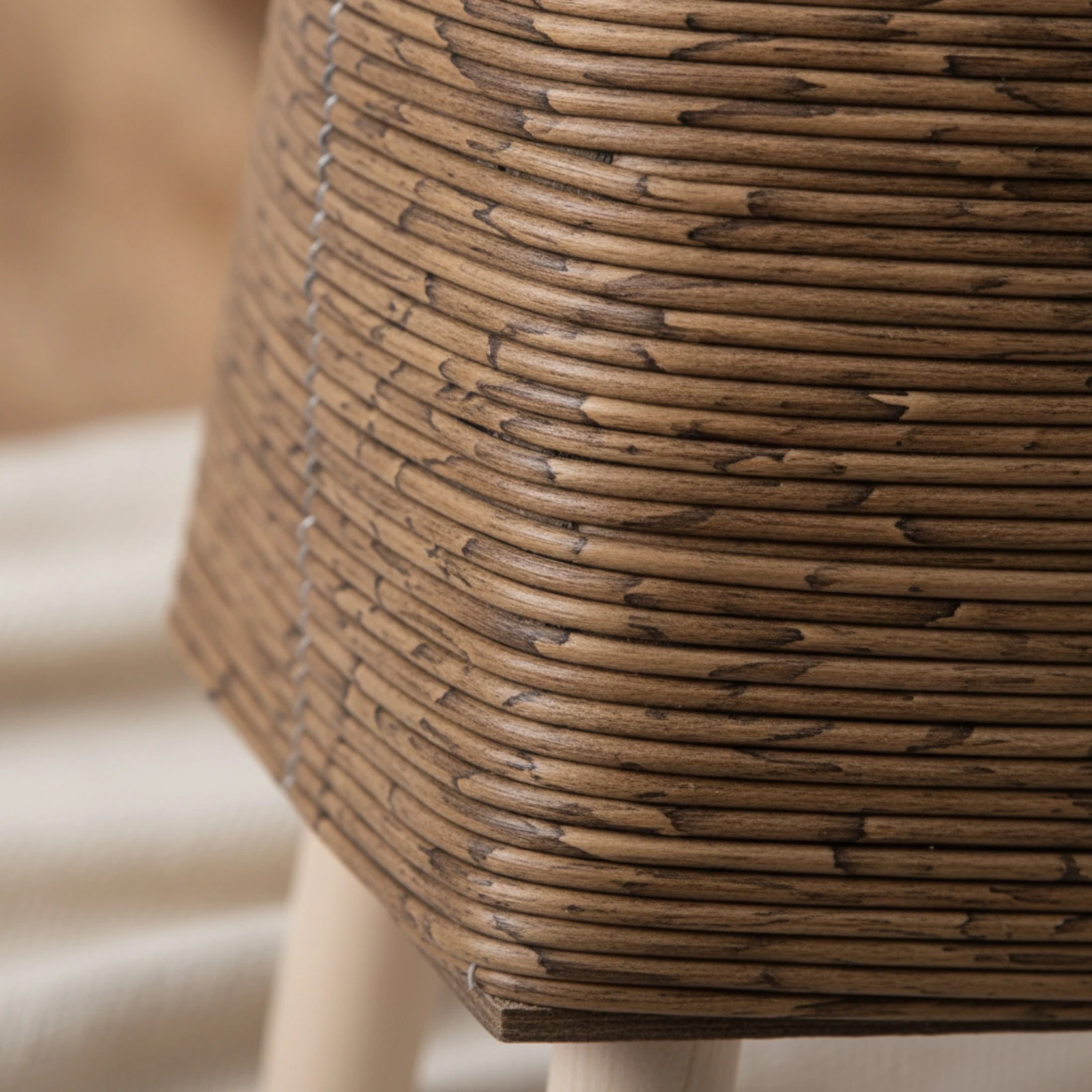 Wicker Planter Stand Natural Tabletop Planter Basket with Legs Lightweight Pot Holder with Legs Decorative for Plant Lovers