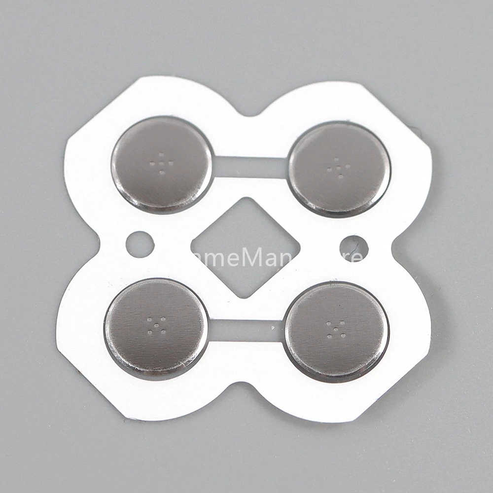 100 шт. для контроллера Nintendo 3DS D-Pads D-Pad, металлическая купольная защелка, печатная плата, кнопки ABXY, проводящая пленка