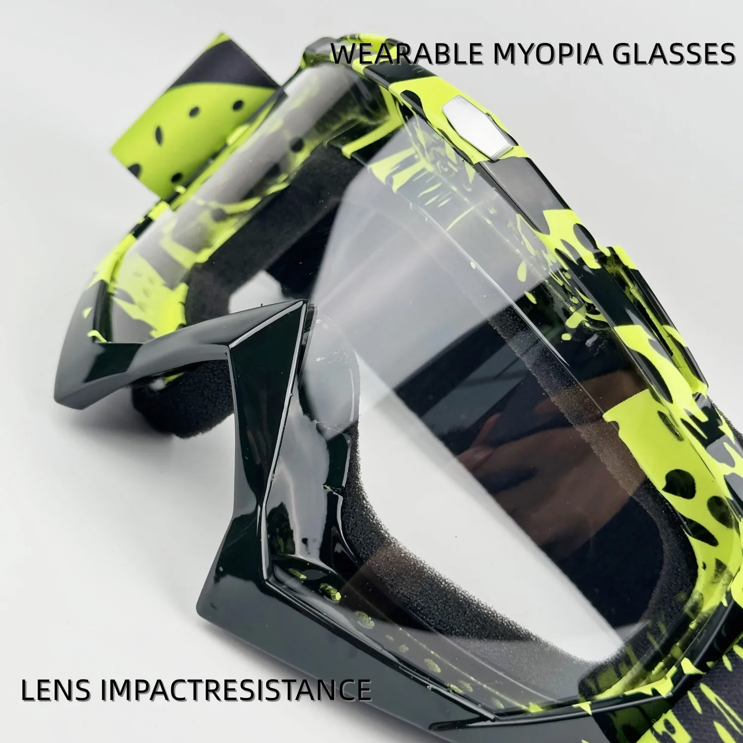 Neueste Motorrad Brille Für Männer Motocross Sonnenbrille Sicherheit Schutz MX Nachtsicht Helm Brille vintage Fahren Gläser