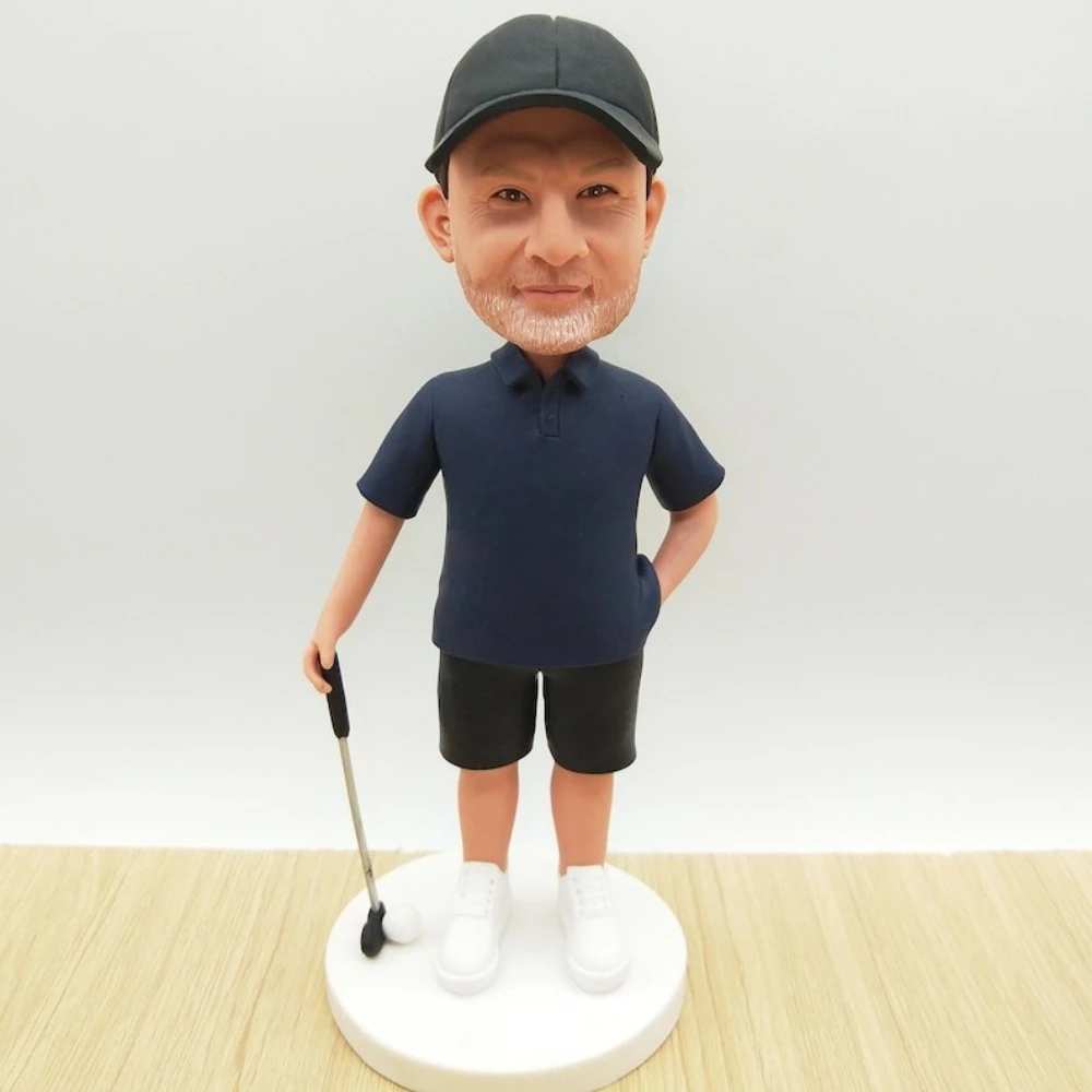 

Custom Bobblehead from Photo Personalized Clay Doll Figurine Unique Gift for Him Her Couple Wedding Birthday Anniversary