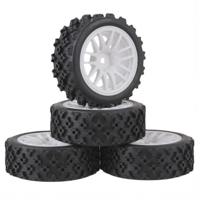 RC Model car 1/10 flat running road racing tire TT01 strong grip and wear-resistant 70MM nylon hub